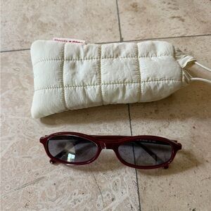 Shevoke maroon gini sunglasses